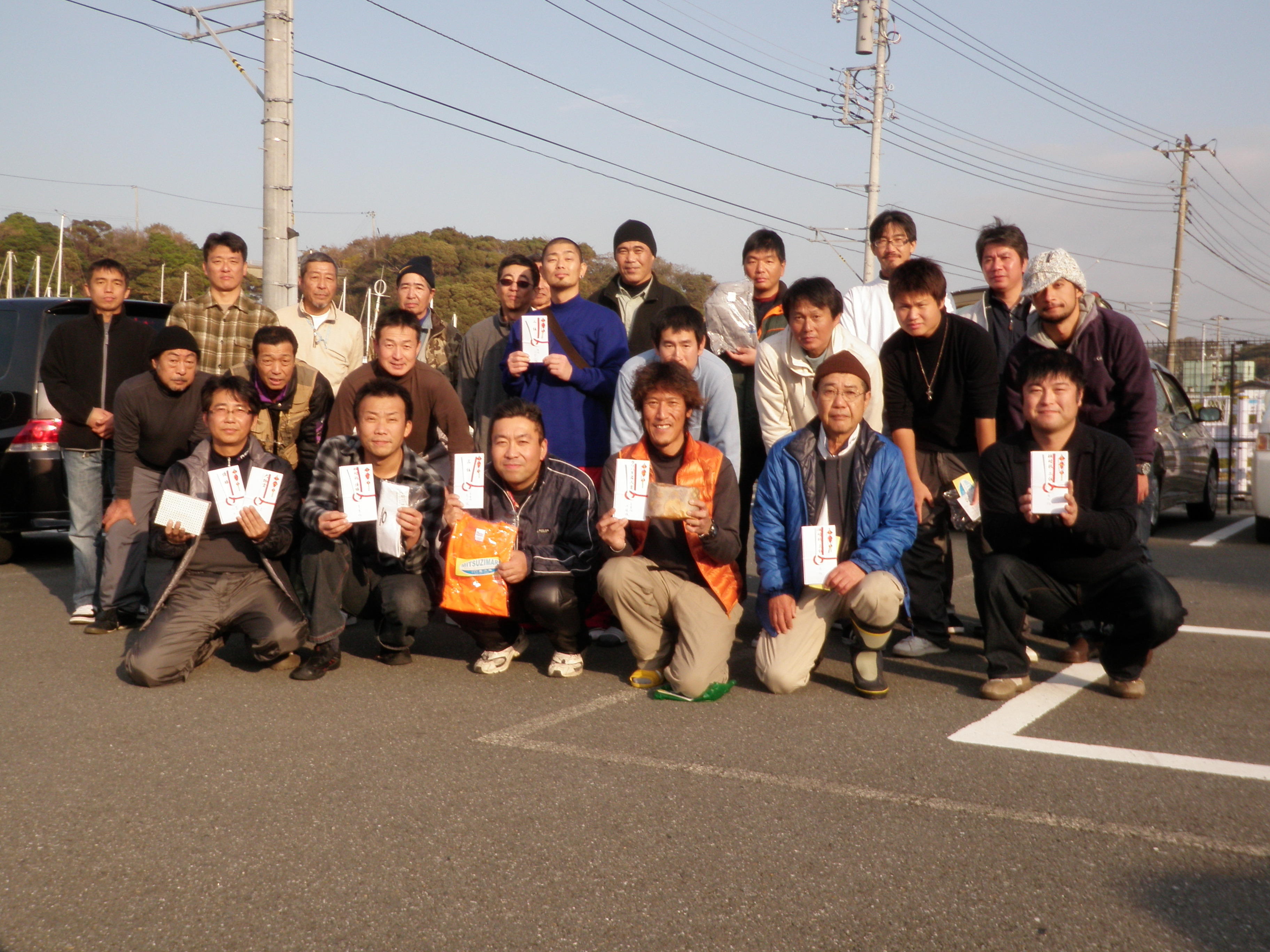 写真：横浜清掃局カワハギ釣大会
